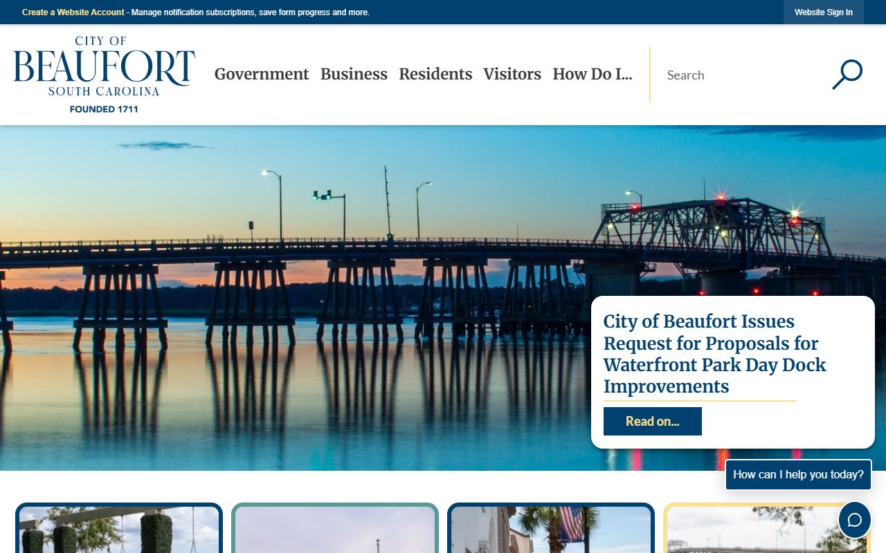 Clemson white pages municipal services portal screenshot