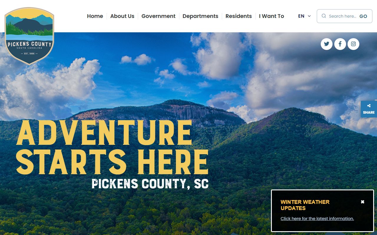 Easley white pages resources on the Pickens County government site