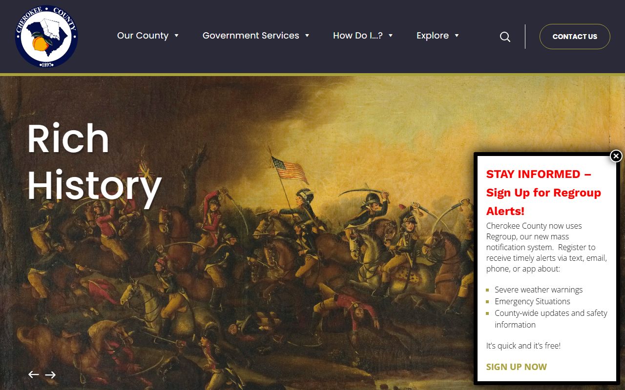 Gaffney white pages Cherokee County government portal