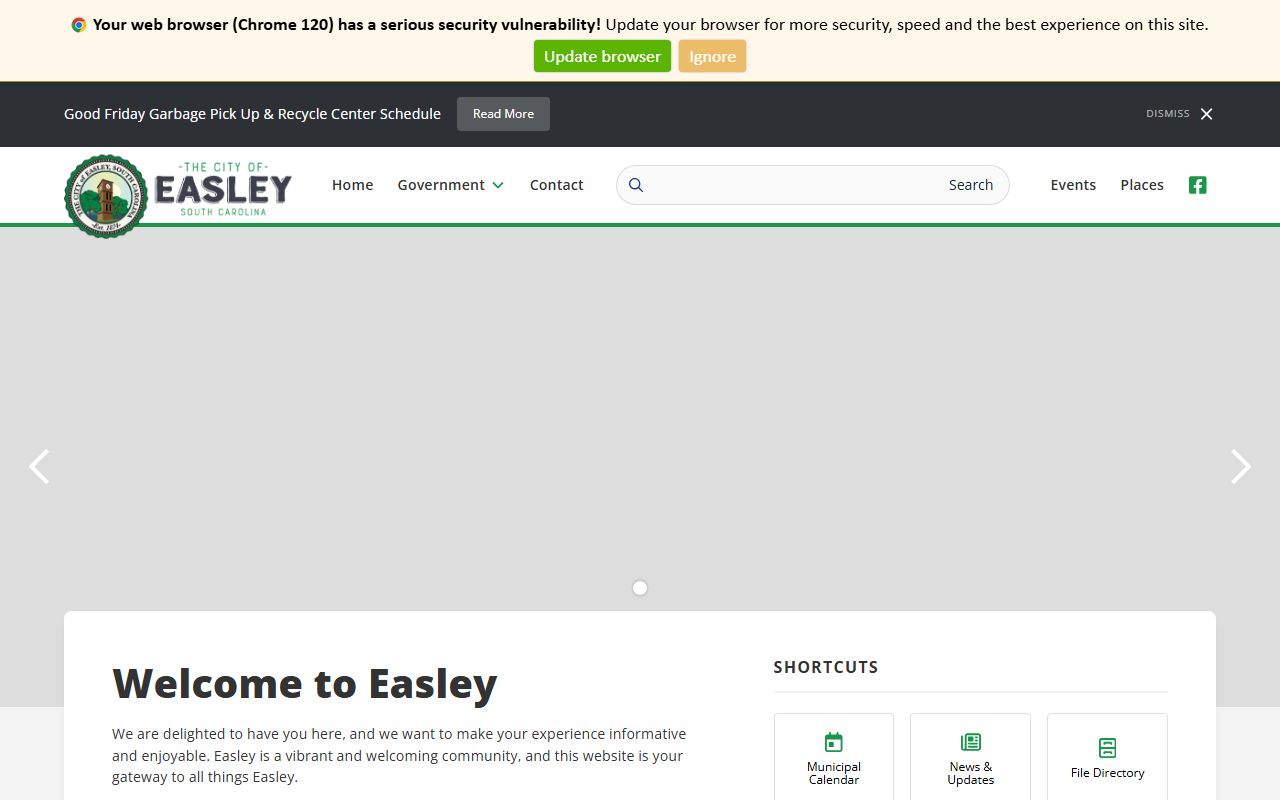 Simpsonville white pages Easley city reference
