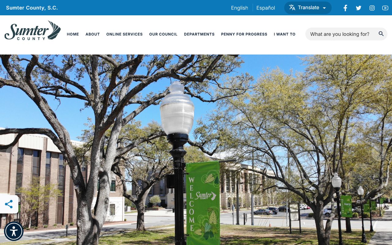 Sumter County government website for Sumter white pages records research