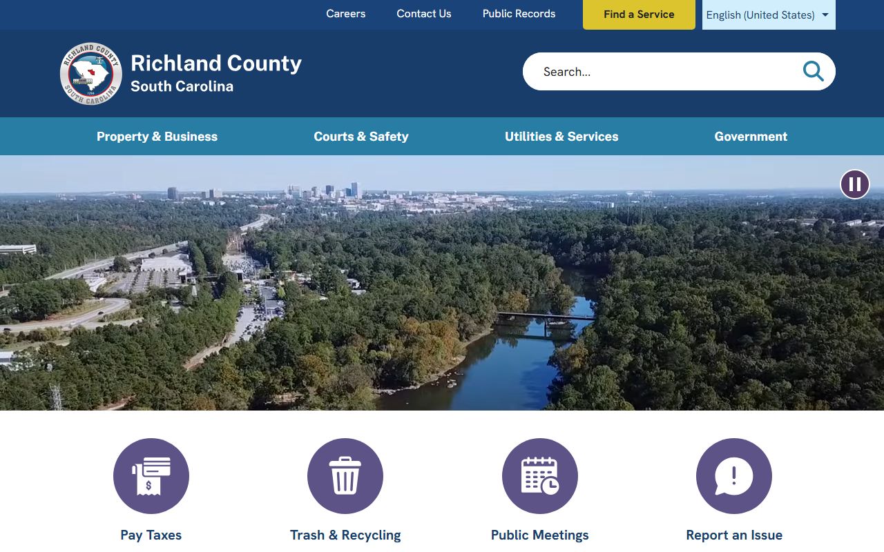 Richland County white pages government portal